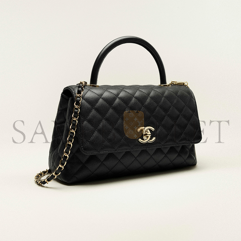 CHANEL LARGE FLAP BAG WITH TOP HANDLE A92991 (29*18*12cm)